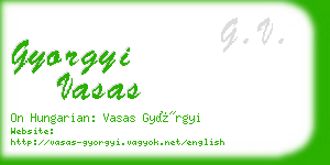 gyorgyi vasas business card